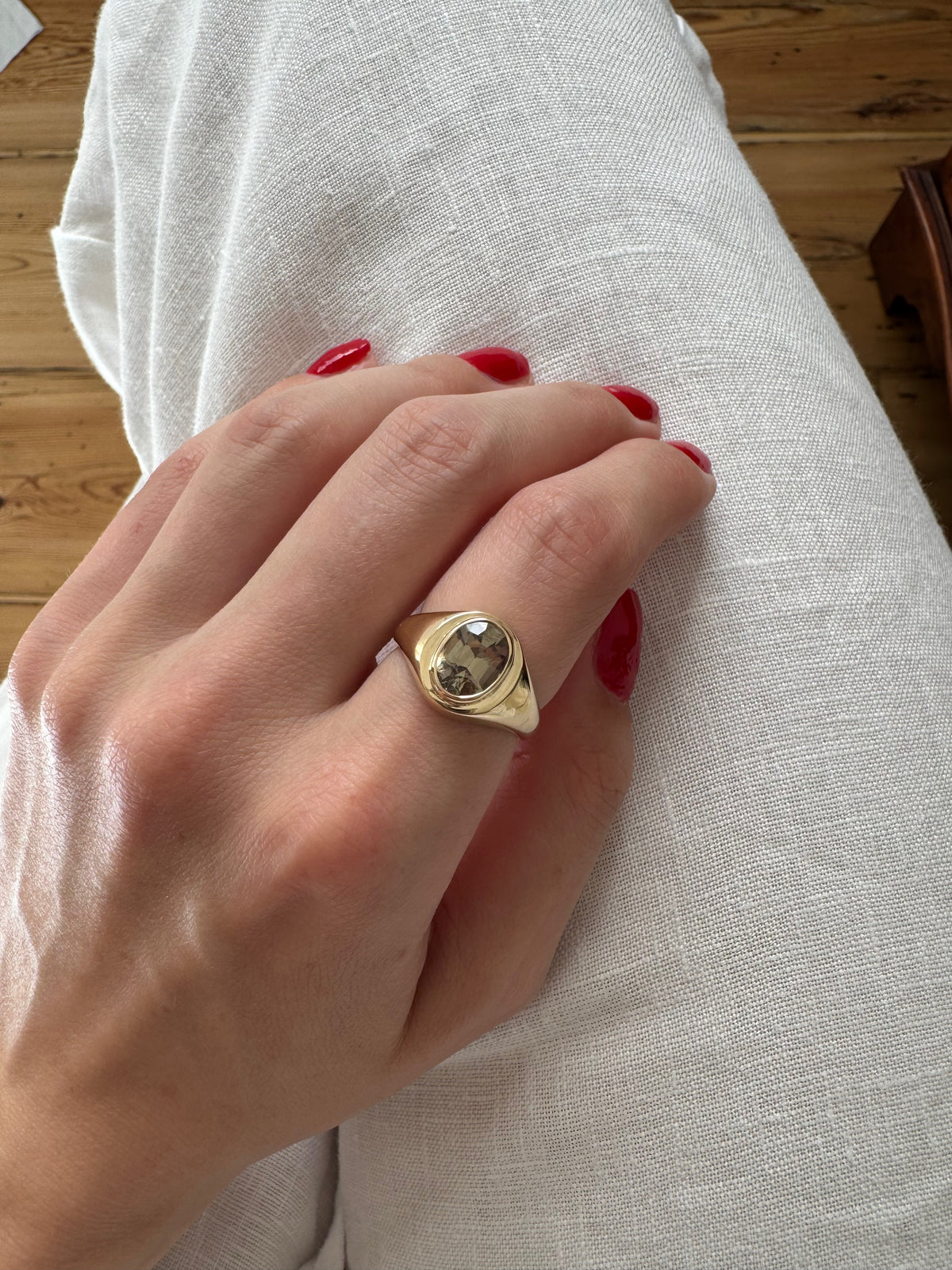 Mega Gold Zultanite Signet Ring 1998