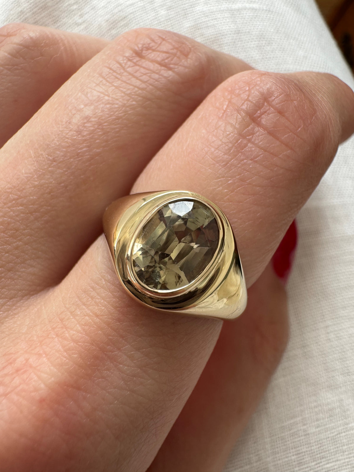 Mega Gold Zultanite Signet Ring 1998