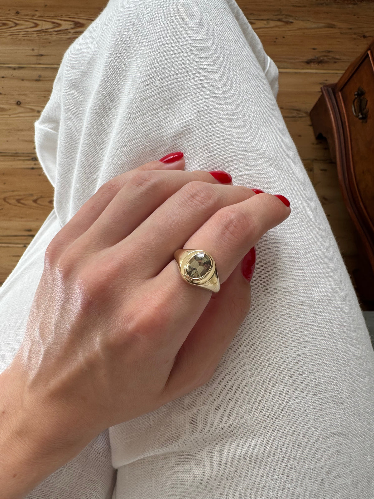 Mega Gold Zultanite Signet Ring 1998