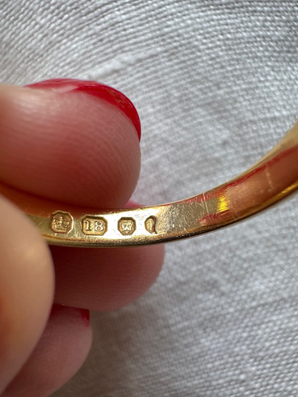 18ct Gold Old-Cut Diamond Single-Stone Ring