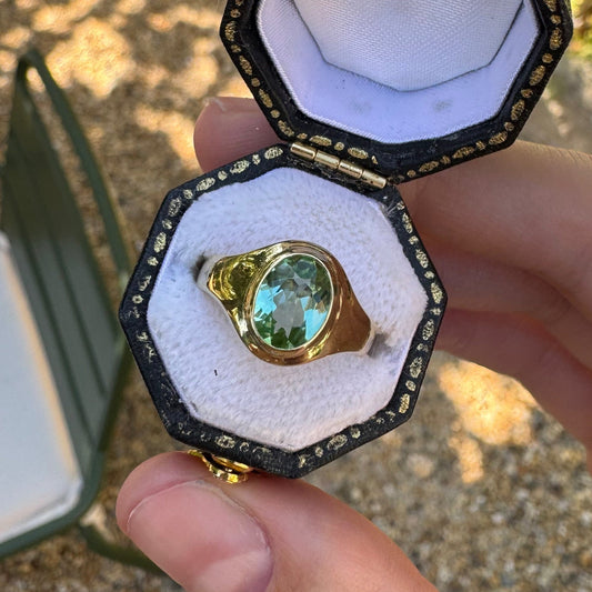 Chunky Modern Oval Signet