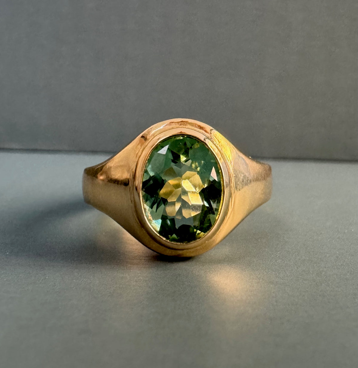 Chunky Modern Oval Signet