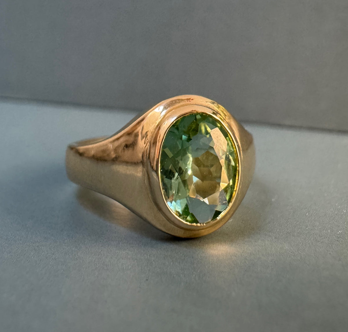 Chunky Modern Oval Signet