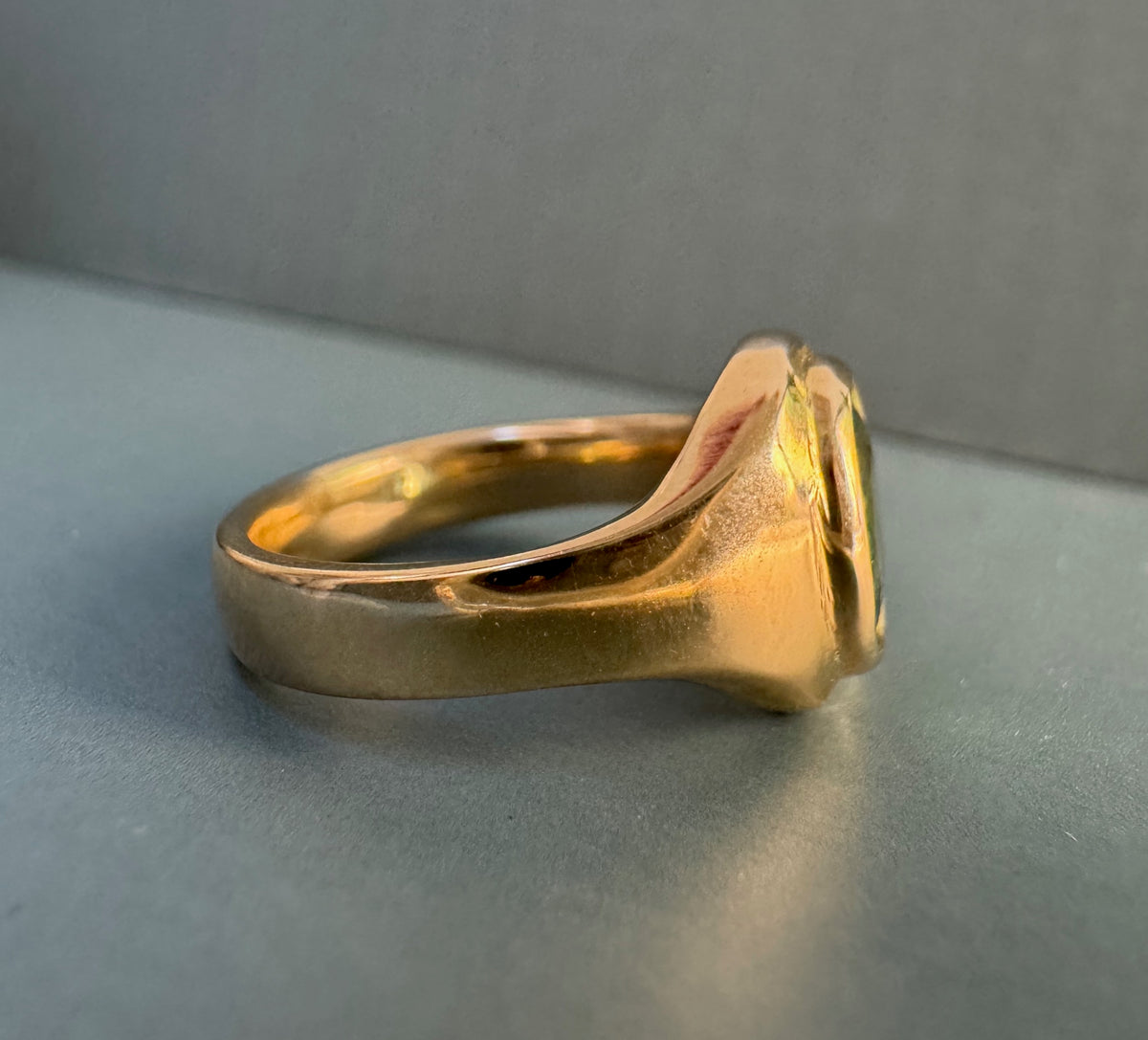 Chunky Modern Oval Signet