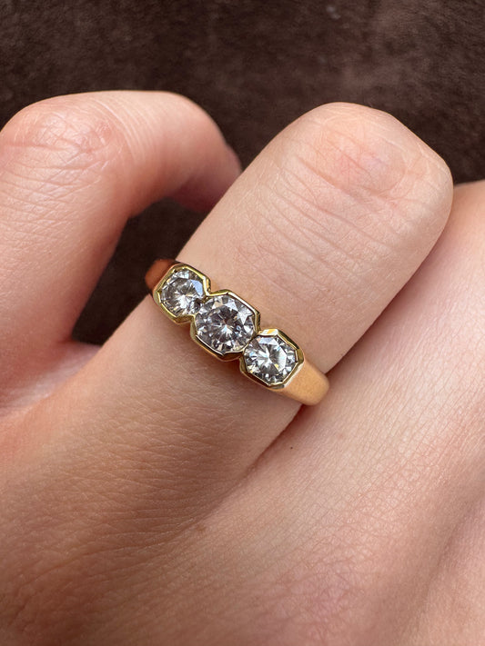 18ct Gold Diamond Three-Stone Ring