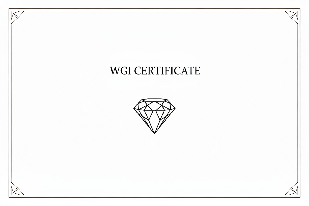 WGI Gemological Certificate